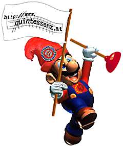 Mario mit Quisse-Flagge